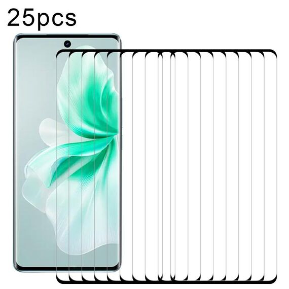 Per vivo V30 / V30 Pro 25 pezzi Pellicola in vetro temperato a schermo intero con bordo curvo 3D