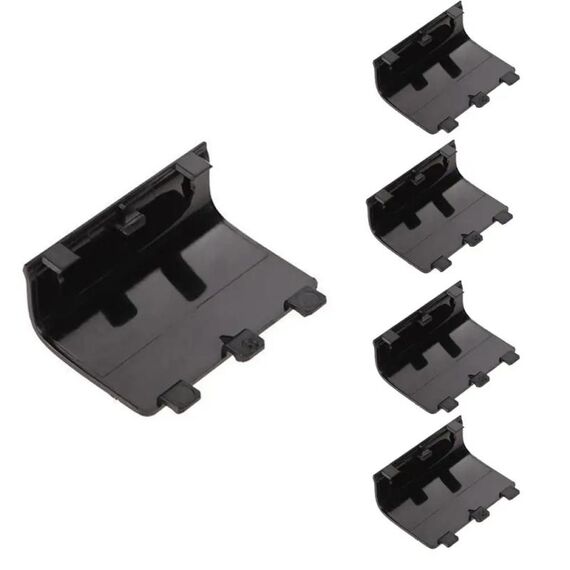 Sportelli batteria di ricambio per coperchio batteria controller wireless Xbox One da 5 pezzi (nero)