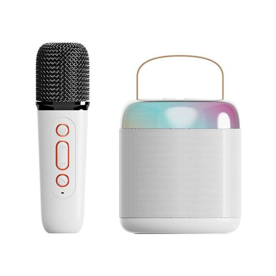 Altoparlante Bluetooth portatile per la casa Piccolo audio karaoke da esterno, Colore: Y2 Bianco (grano monoculare)