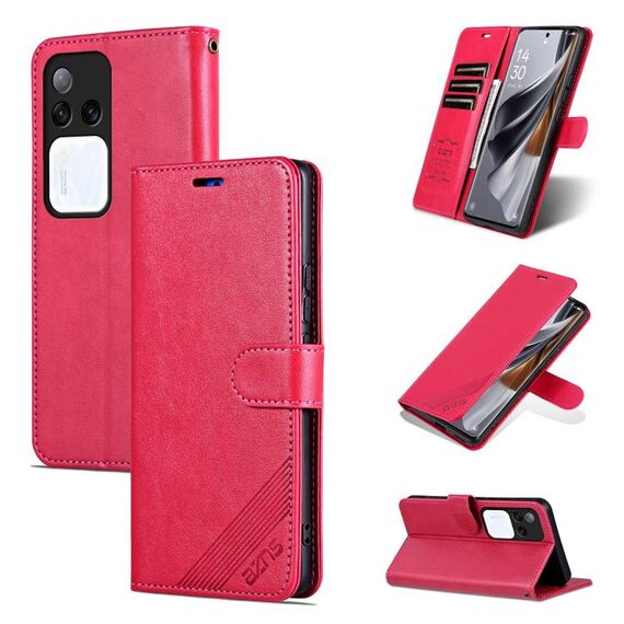 Per vivo S18 Pro AZNS Custodia per cellulare in pelle con texture in pelle di pecora (rossa)