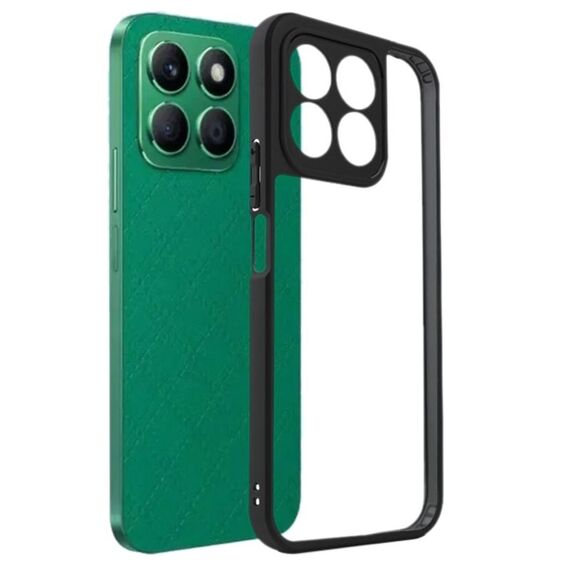 Per Honor X8b TPU satinato + custodia per telefono PC trasparente (nera)