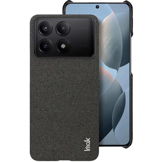 Per Xiaomi Redmi K70 5G/K70 Pro 5G serie imak Ruiyi Texture in tessuto PU + custodia per telefono PC (nero)
