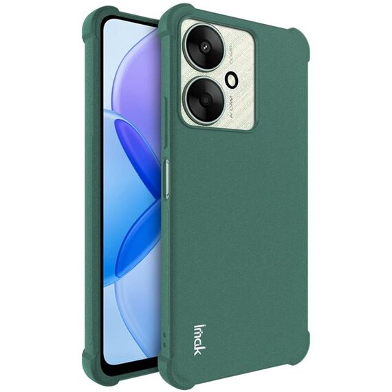Per Xiaomi Redmi 13C 5G/13R 5G imak custodia in TPU antiurto con airbag (verde opaco)