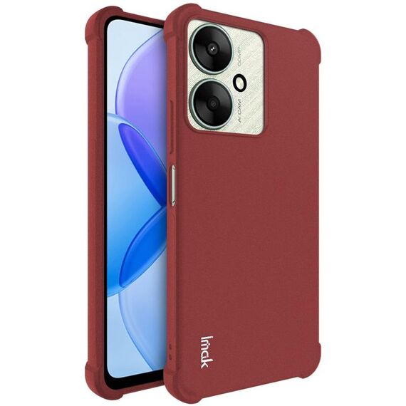 Per Xiaomi Redmi 13C 5G/13R 5G imak custodia in TPU antiurto con airbag (rosso opaco)