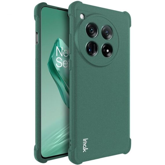 Per OnePlus 12 5G imak custodia per telefono in TPU antiurto con airbag (verde opaco)