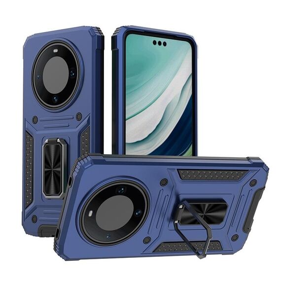 Custodia per telefono PC ibrida TPU Camshield Robot per Honor X50 5G (blu)
