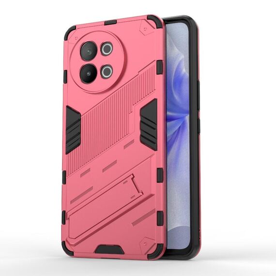Per vivo S18E 5G Punk Armor 2 in 1 PC + custodia per telefono TPU con supporto (rosso chiaro)