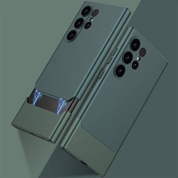 Per Samsung Galaxy S24 Ultra 5G GKK Mortise-Tenon Connection Contrast Color Custodia antiurto per telefono (verde)