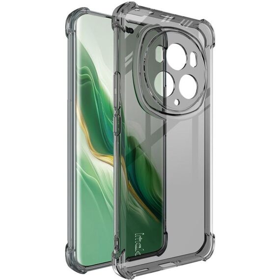 Per Honor Magic6 Pro 5G imak custodia in TPU antiurto con airbag (nero trasparente)