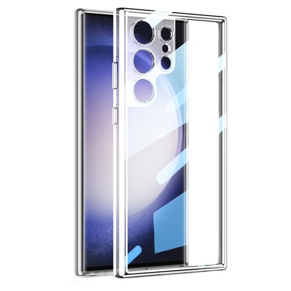 Per Samsung Galaxy S24 Ultra 5G GKK Space Frame Custodia trasparente per PC + TPU (trasparente)