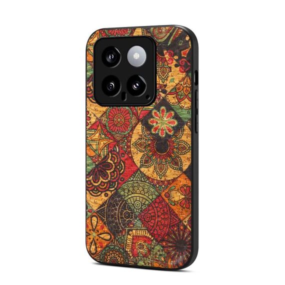 Per Xiaomi 14 Custodia per telefono in TPU serie Four Seasons Flower Language (giallo autunno)