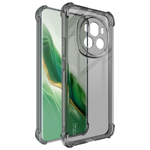 Custodia per telefono in TPU antiurto con airbag imak per Honor Magic6 5G (nero trasparente)