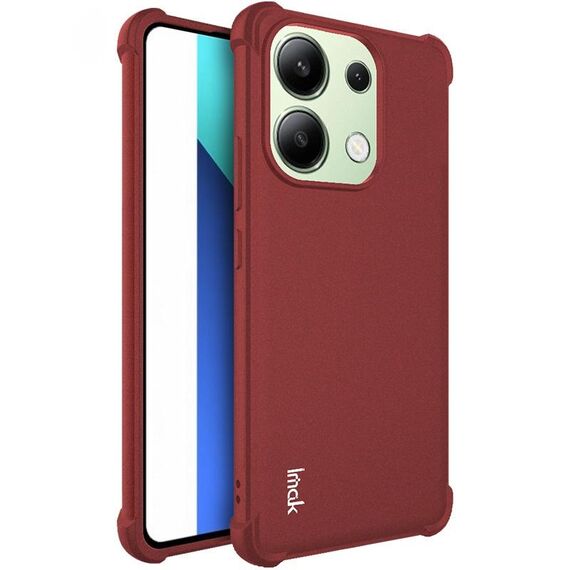 Per Xiaomi Redmi Note 13 4G Global imak Custodia in TPU antiurto per airbag (rosso opaco)