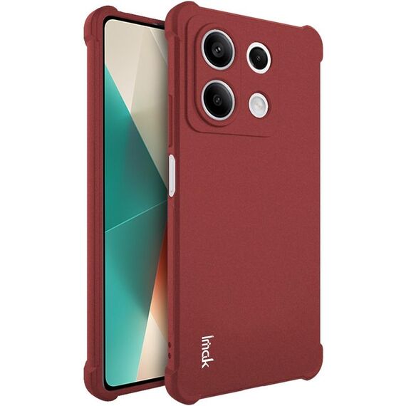 Per Xiaomi Redmi Note 13 5G imak custodia per telefono in TPU antiurto con airbag (rosso opaco)