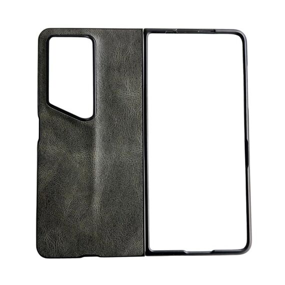 Custodia per cellulare pieghevole in pelle modello Crazy Horse per Honor Magic V2 RSR Porsche Design (verde)