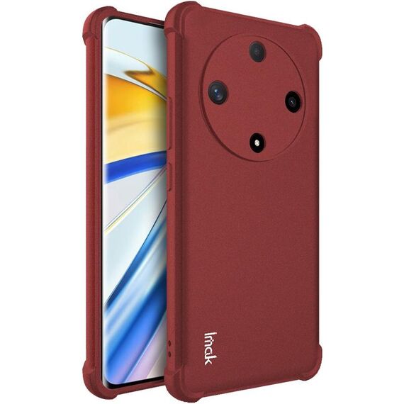 Per Honor X9b 5G / Magic6 Lite 5G imak custodia in TPU antiurto con airbag (rosso opaco)