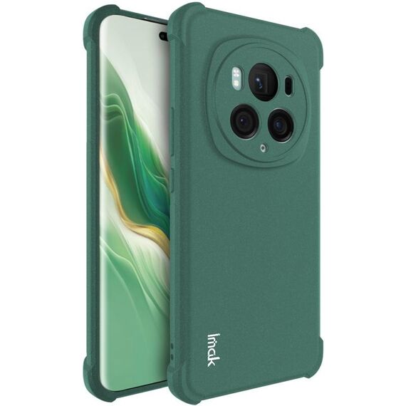 Custodia per telefono in TPU antiurto con airbag imak per Honor Magic6 Pro 5G (verde opaco)