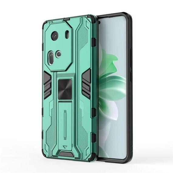 Per OPPO Reno11 Pro Global Supersonic Armor PC Custodia ibrida in TPU (verde)
