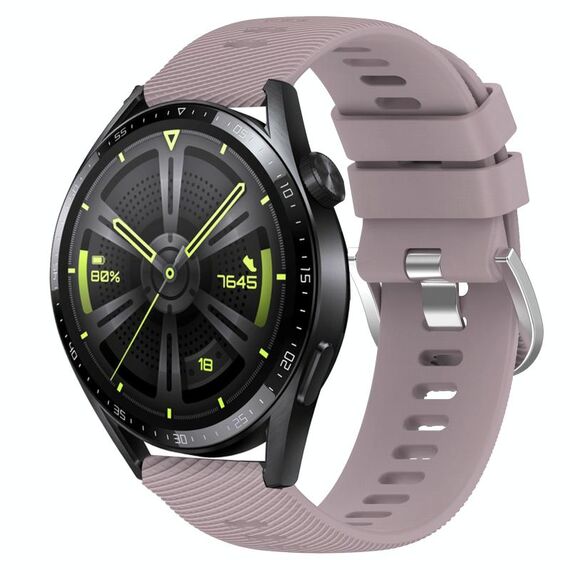 Per Huawei Watch GT3 42mm 20mm Cinturino in silicone morbido a tinta unita (Roland Purple)