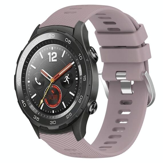Per Huawei Watch 2 Cinturino per orologio in silicone morbido tinta unita da 20 mm (Roland Purple)