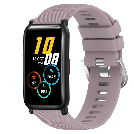 Cinturino per orologio in silicone morbido a tinta unita For Honor Watch ES 20 mm (Roland Purple)