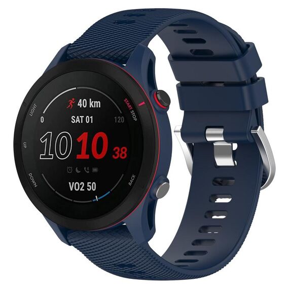 Per Xiaomi MI Watch Color 2 22mm Cinturino in silicone morbido a tinta unita (blu notte)