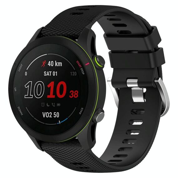 Per Xiaomi MI Watch Sport 22mm Cinturino in silicone morbido a tinta unita (nero)