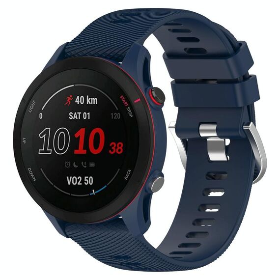 Per Xiaomi MI Watch Color 22mm Cinturino in silicone morbido a tinta unita (blu notte)