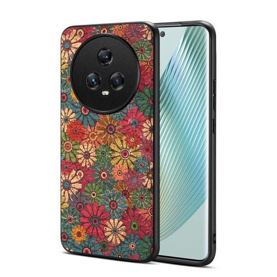 Custodia per telefono in TPU per Honor Magic5 serie Four Seasons Flower Language (verde primavera)