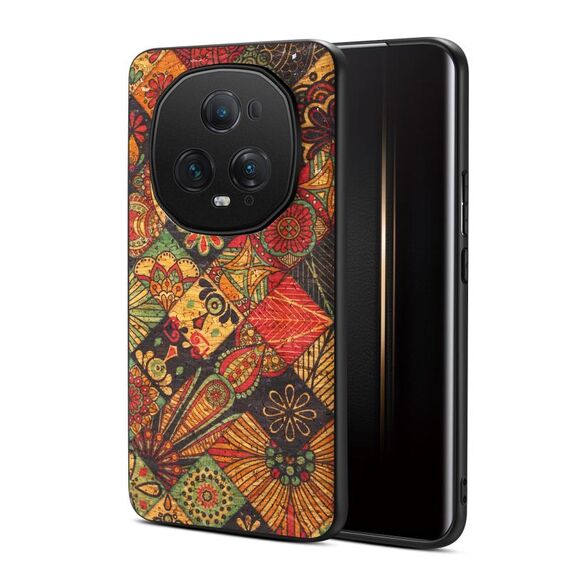 Custodia per telefono in TPU per Honor Magic5 Ultimate Four Seasons Flower Language Series (giallo autunno)