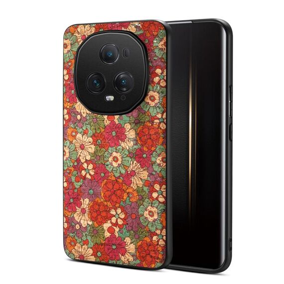 Custodia per telefono in TPU per Honor Magic5 Ultimate Four Seasons Flower Language Series (rosso estate)