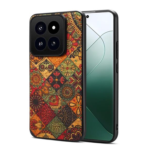 Per Xiaomi 14 Pro Custodia per telefono TPU serie Four Seasons Flower Language (giallo autunno)