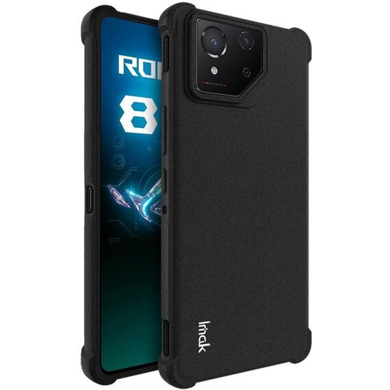 Per Asus ROG Phone 8 / Phone 8 Pro imak custodia in TPU antiurto con airbag (nero opaco)