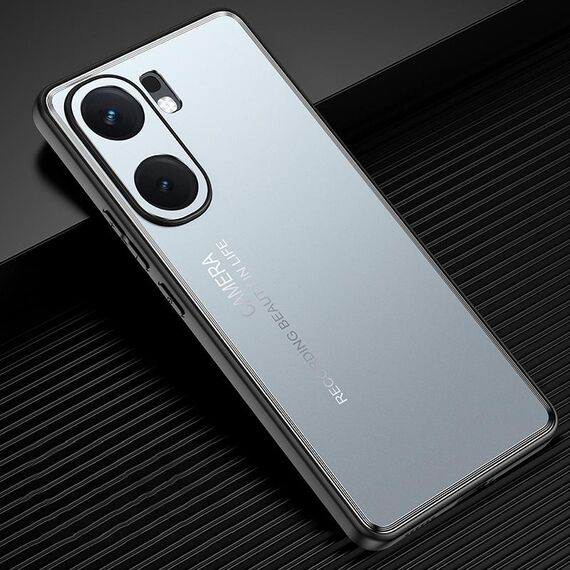 Custodia per telefono in metallo smerigliato per vivo iQOO Neo 9 (blu)