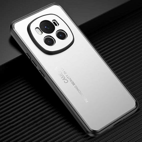 Custodia per telefono in metallo satinato per Honor Magic6 Pro (argento)