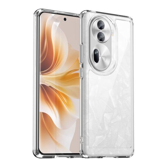 Per OPPO Reno11 Pro Custodia per telefono in TPU ibrida acrilica serie colorata globale (trasparente)