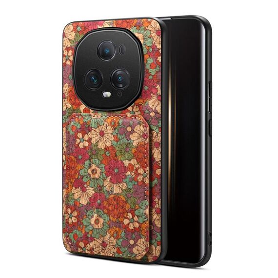 Custodia per telefono con doppio slot per scheda Honor Magic5 Ultimate (rosso estate)
