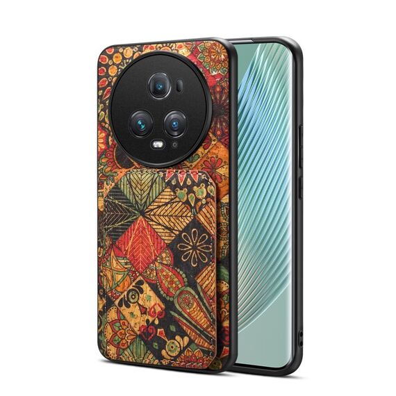 Custodia per telefono con doppio slot per scheda Honor Magic5 Pro (giallo autunno)