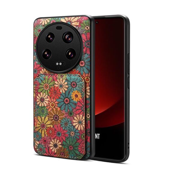 Per Xiaomi 13 Custodia per telefono con supporto per slot per scheda ultra doppio (verde primavera)