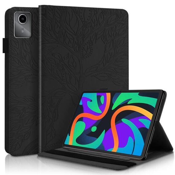 Custodia per tablet in pelle con vibrazione orizzontale serie Life Tree per Lenovo Tab M11 / Xiaoxin Pad 11 2024 (nero)