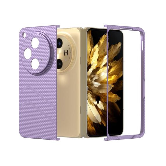 Per OPPO Find N3 PC Custodia per telefono antiurto con vernice diamantata con texture smerigliata (viola)