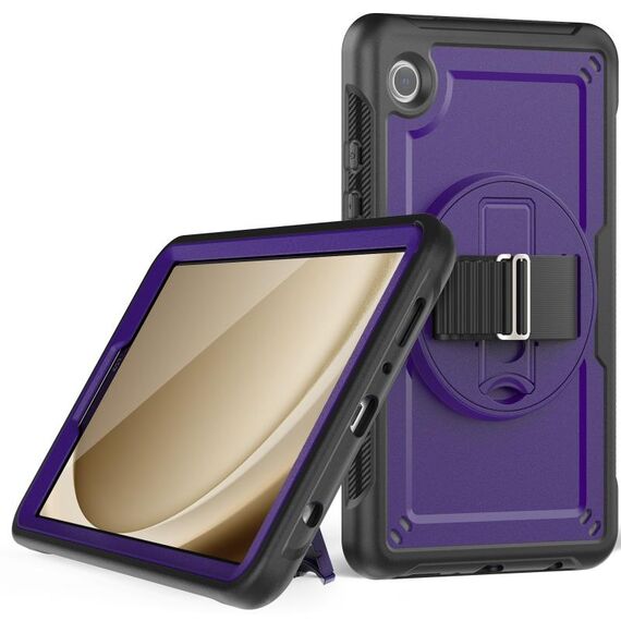 Custodia per tablet con supporto per giradischi a nido d'ape per Samsung Galaxy Tab A9 (viola)