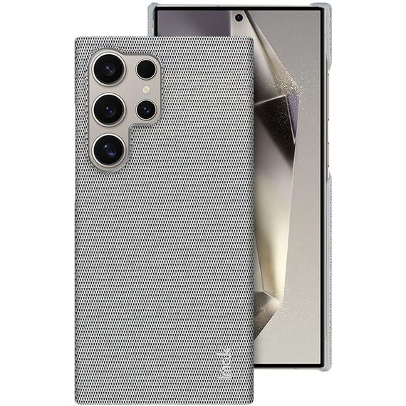 Per Samsung Galaxy S24 Ultra 5G imak Ruiyi Series Texture in tessuto PU + custodia per PC (grigio chiaro)