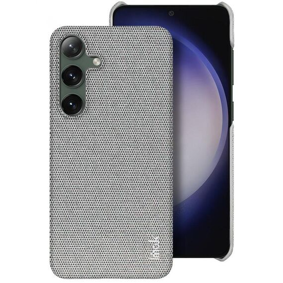 Per Samsung Galaxy S24 5G imak Ruiyi Series Texture in tessuto PU + custodia per PC (grigio chiaro)