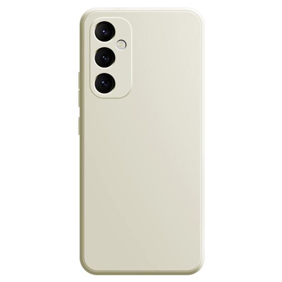 Per Samsung Galaxy S24 5G Custodia per telefono in silicone liquido imitazione (bianca)