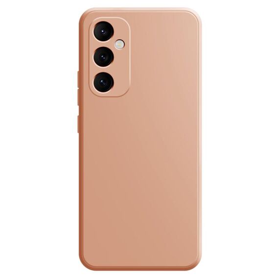 Per Samsung Galaxy S24 5G Custodia per telefono in silicone liquido imitazione (rosa)