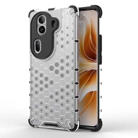 Per OPPO Reno11 Pro Custodia per telefono antiurto a nido d'ape globale (bianca)
