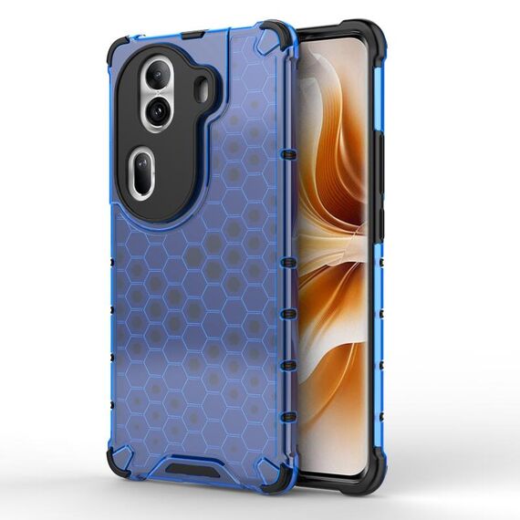 Per OPPO Reno11 Pro Custodia per telefono antiurto a nido d'ape globale (blu)
