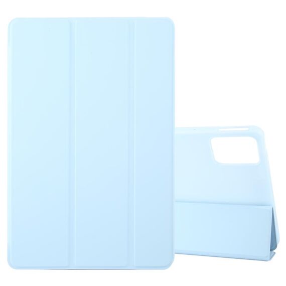 Per Lenovo Tab M11/Xiaoxin Pad 11 2024 Custodia tablet in pelle siliconica ripiegabile (blu ghiaccio)