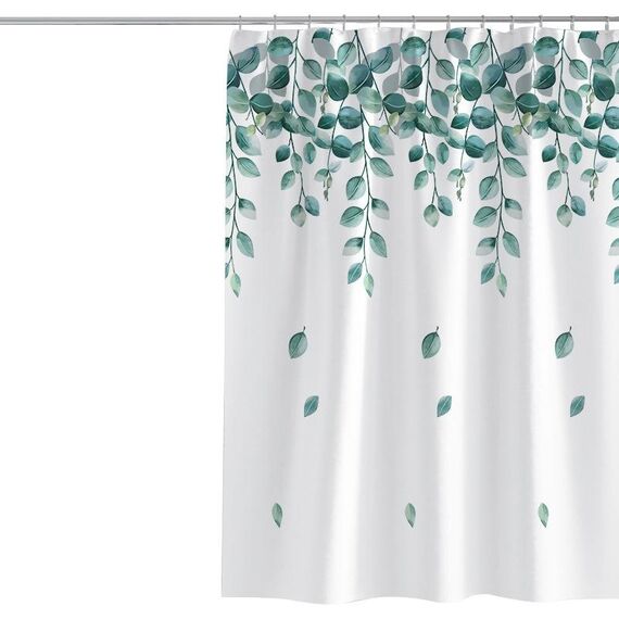 Tenda da doccia per la casa in stile semplice e fresco 240x200 cm, tessuto per tende da bagno ispessito impermeabile con ganci